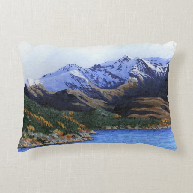 Norway fjords and mountains decorative cushion (Front)