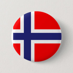 Norway flag 6 cm round badge