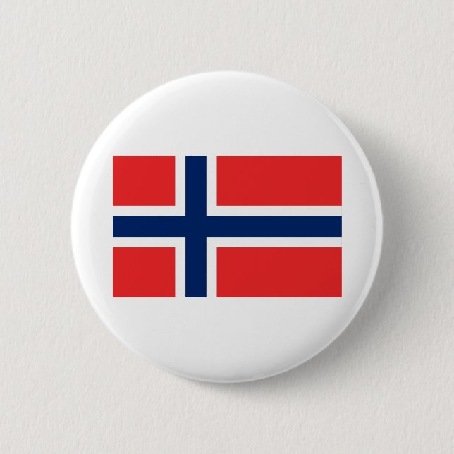 Norway Flag 6 Cm Round Badge (Front)