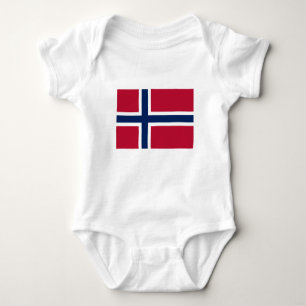 Norway Flag Baby Bodysuit