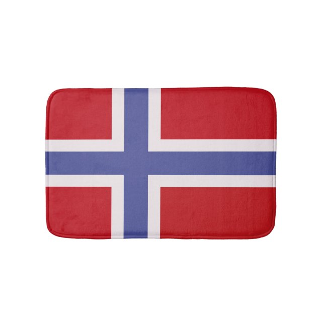 Norway flag bath mat (Front)