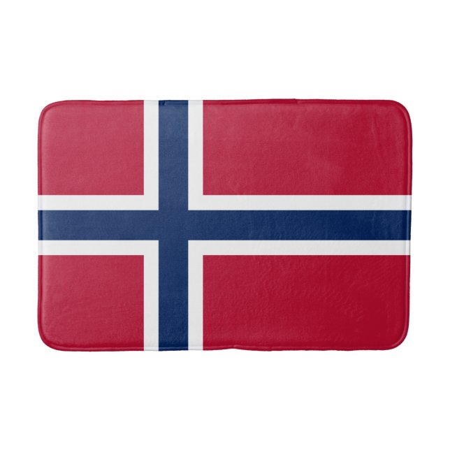 Norway Flag Bath Mat (Front)
