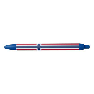 Norway Flag Black Ink Pen