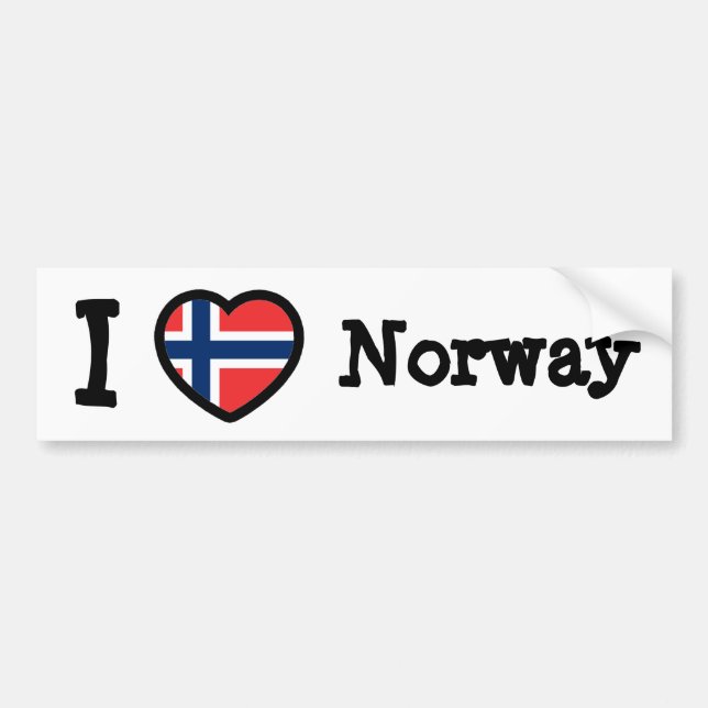 Norway Flag Bumper Sticker (Front)