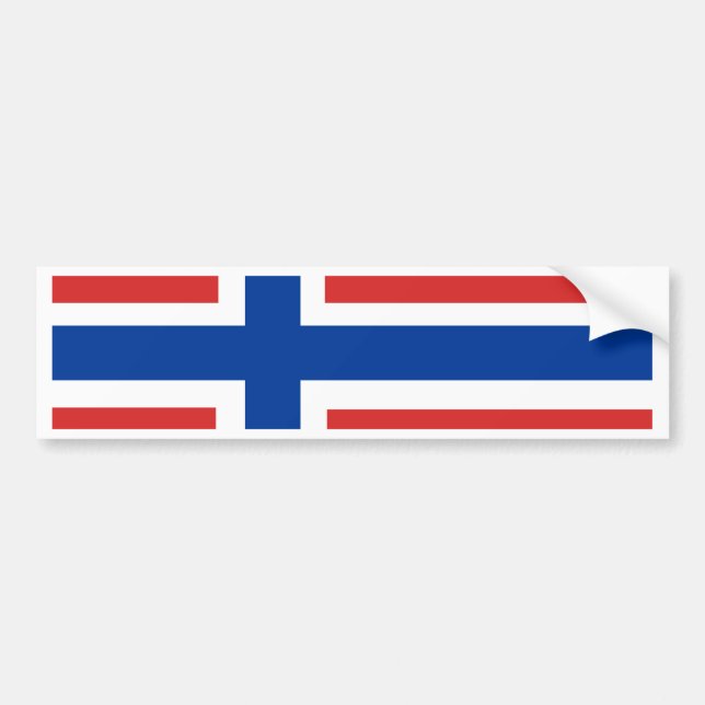 Norway Flag Bumper Sticker (Front)