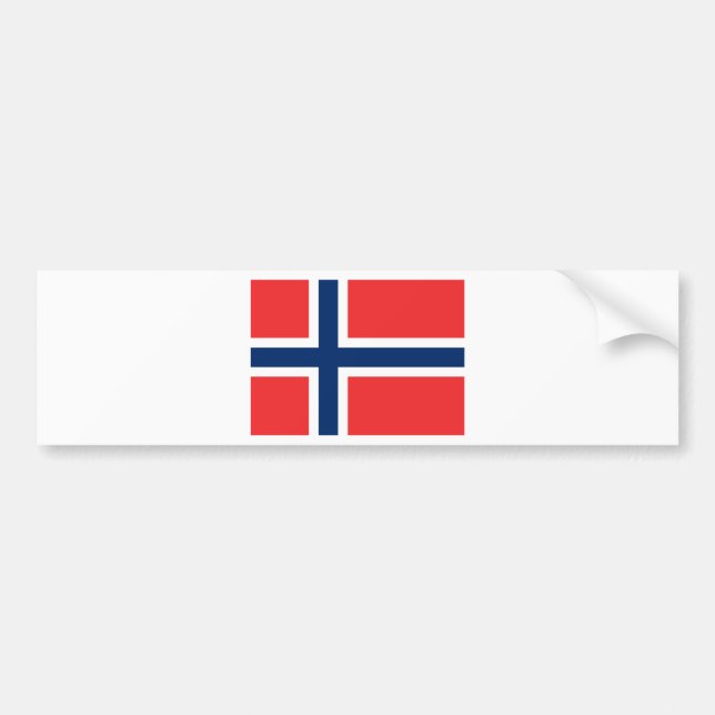 Norway Flag Bumper Sticker (Front)