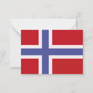 Norway flag card