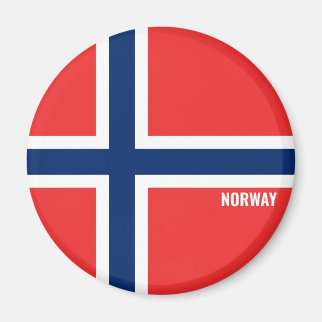 Norway Flag Charming Patriotic Magnet (Front)