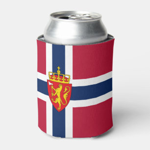 Norway Flag/ Coat of Arms Can Cooler