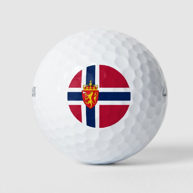 Norway Flag/ Coat of Arms Golf Balls (Front)