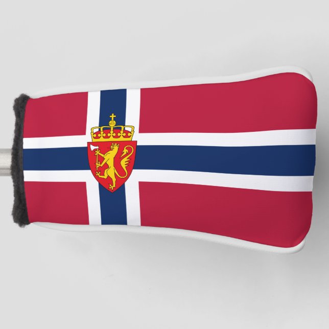 Norway Flag/ Coat of Arms Golf Head Cover (Front)
