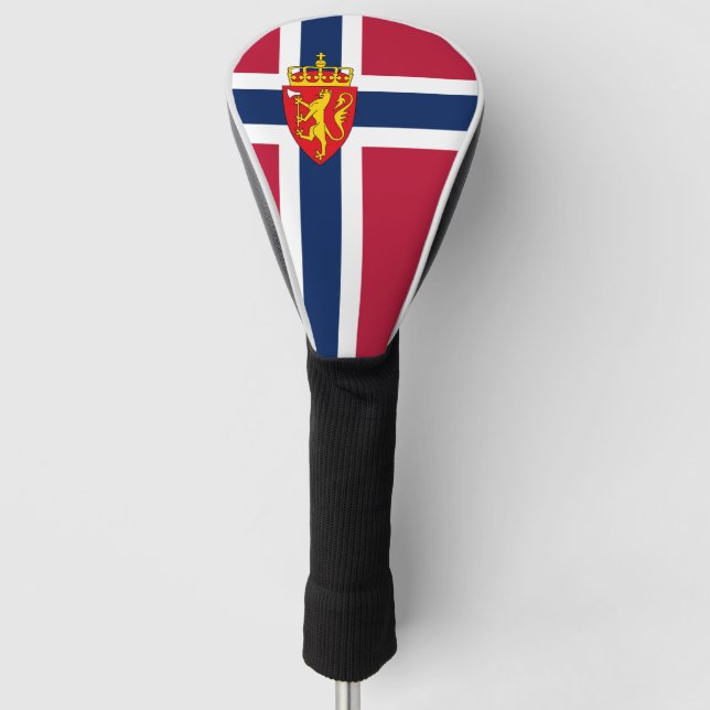Norway Flag/ Coat of Arms Golf Head Cover (Front)