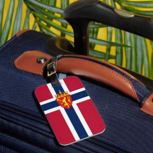 Norway Flag/ Coat of Arms Luggage Tag