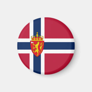 Norway Flag/ Coat of Arms Magnet
