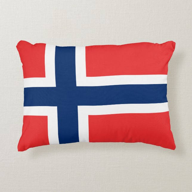 Norway Flag Decorative Cushion (Front)