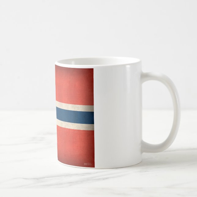 Norway Flag Distressed Mug (Right)
