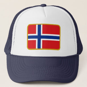 Norway flag embroidered effect hat
