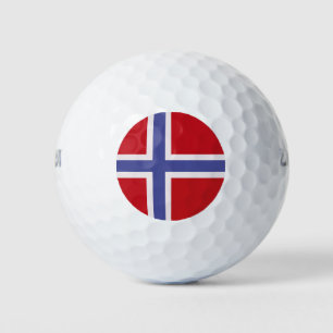 Norway flag golf balls