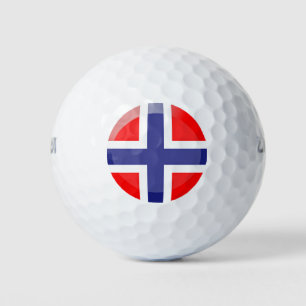 Norway flag golf balls