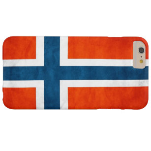 Norway Flag Grunge Barely There iPhone 6 Plus Case