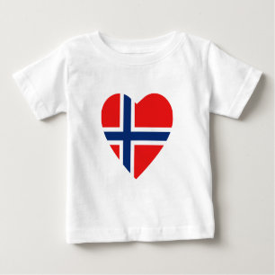 Norway Flag Heart T-Shirt