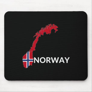 Norway Flag Hiking Holiday Norway Norwegian Flag Mouse Pad