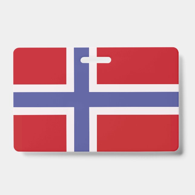 Norway flag ID badge (Front)