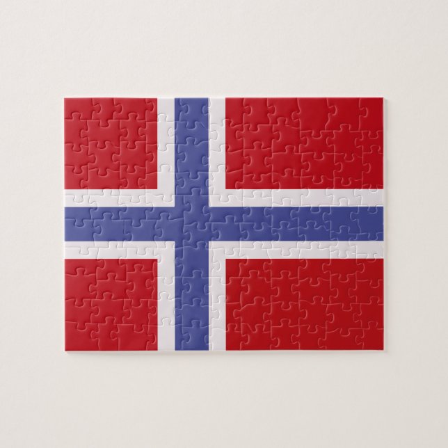 Norway flag jigsaw puzzle (Horizontal)
