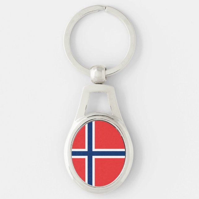 Norway Flag Key Ring (Front)