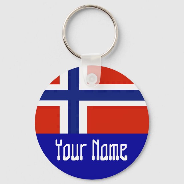 NORWAY FLAG KEY RING (Front)