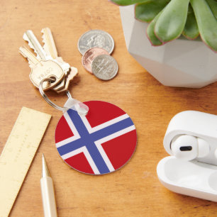 Norway flag key ring