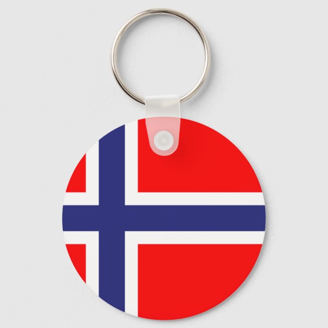 Norway flag key ring (Front)