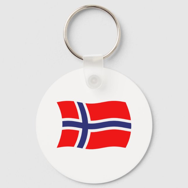 Norway Flag Keychain (Front)