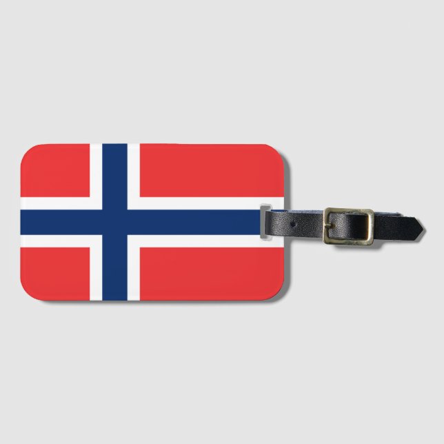 Norway Flag Luggage Tag (Front Horizontal)