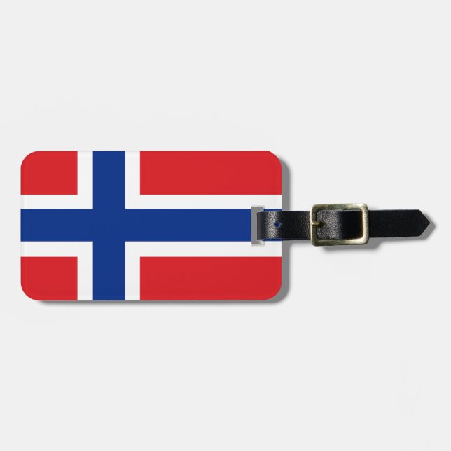 Norway Flag Luggage Tag (Front Horizontal)
