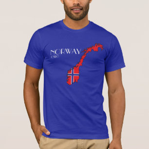 Norway Flag Map Shirt