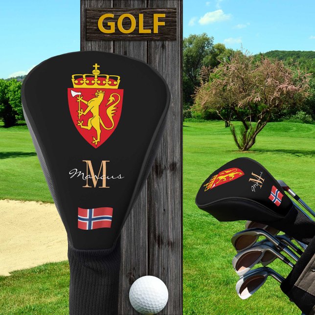 Norway & Flag Monogrammed Golf Clubs Covers (Creator Uploaded)