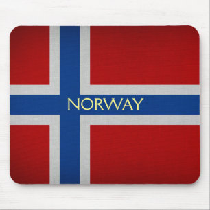 Norway flag mouse pad