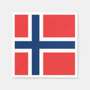 Norway Flag Napkin