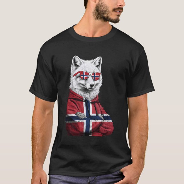 Norway Flag Norge Norwegian Pride T-Shirt (Front)