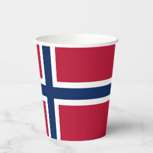 Norway Flag Paper Cups