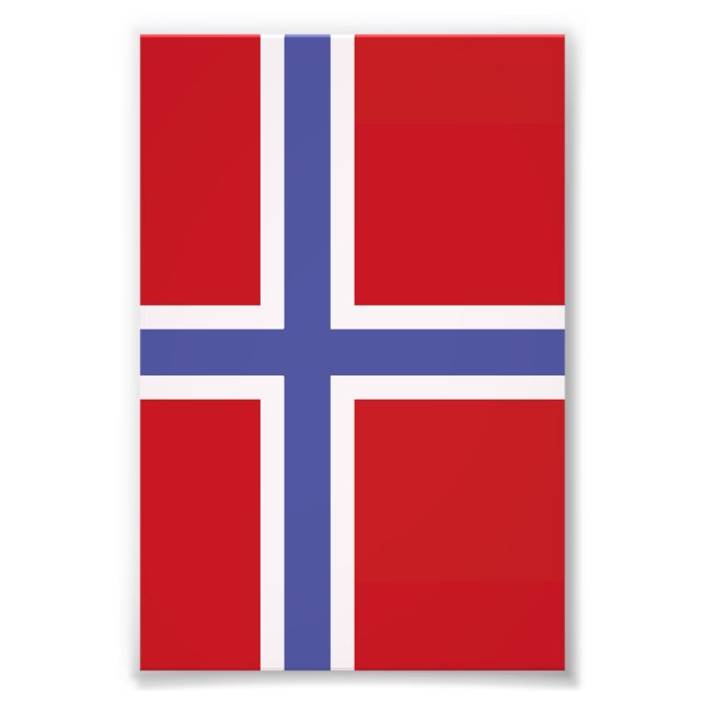 Norway flag photo print (Front)