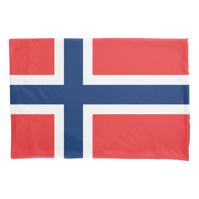 Norway flag pillowcase sleeve for Norwegian pride (Front)