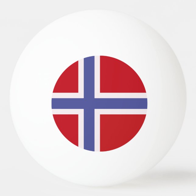 Norway flag ping pong ball (Front)