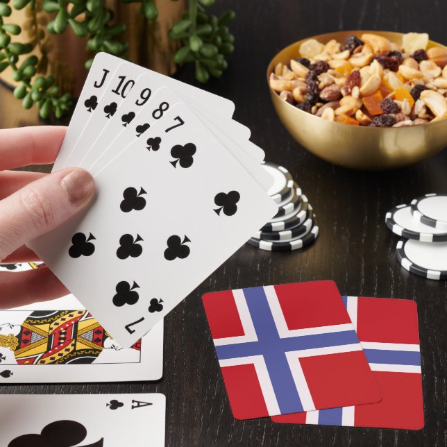 Norway flag playing cards (In Situ)