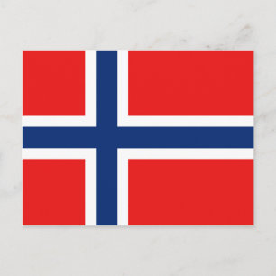 Norway Flag Postcard