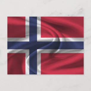 Norway Flag Postcard