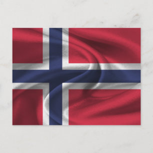 Norway Flag Postcard