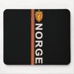 Norway Flag Pride Soccer And Sport Themed Mouse Pad