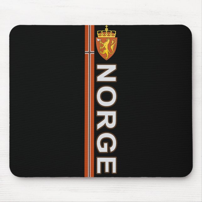 Norway Flag Pride Soccer And Sport Themed  Mouse Pad (Front)